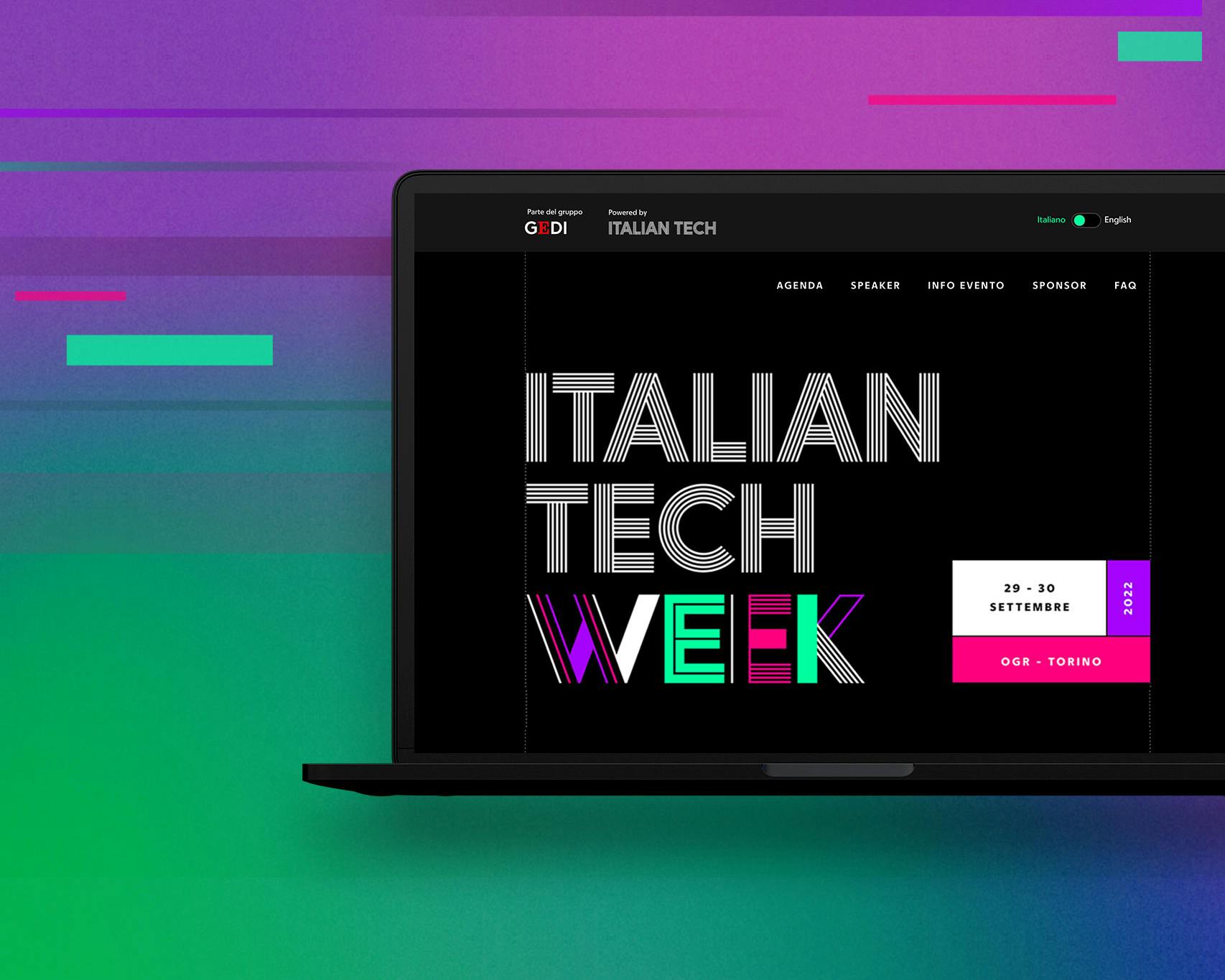 Italian tech week Italian tech week mockup desktop
