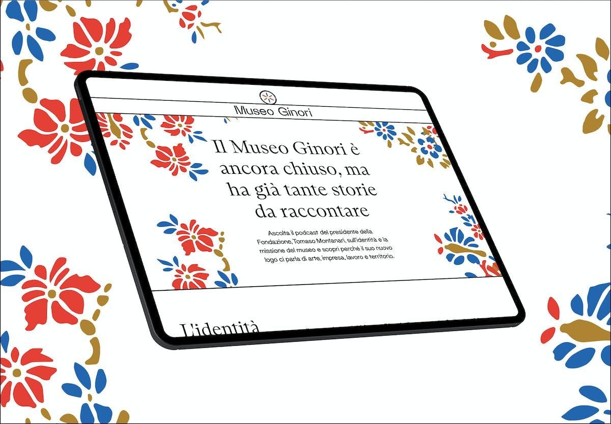 mock up sito Museo Ginori accessibile realizzato da Cantiere Creativo