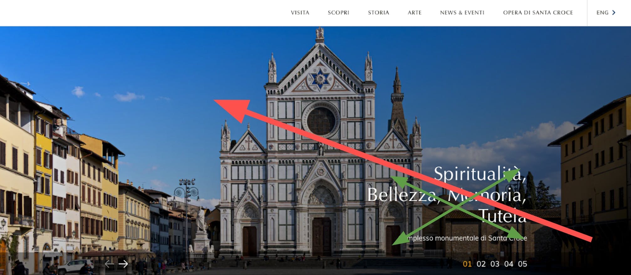 Esempio di utilizzo due gradienti per testo su immagini
