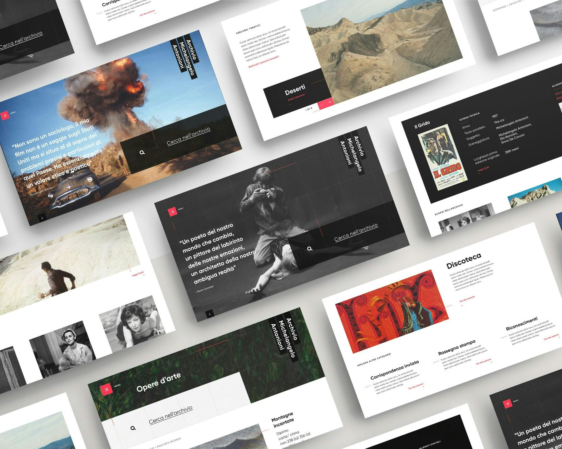 Archivio Michelangelo Antonioni Archivio Michelangelo Antonioni Schermate