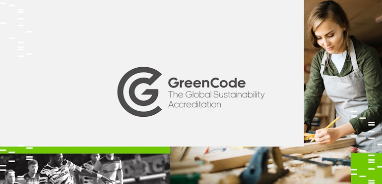 GreenCode logotype and visual language