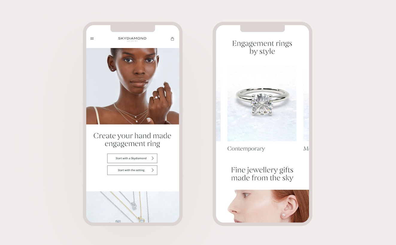 How the website was experienced on hand-held devices was extremely important to the core strategy