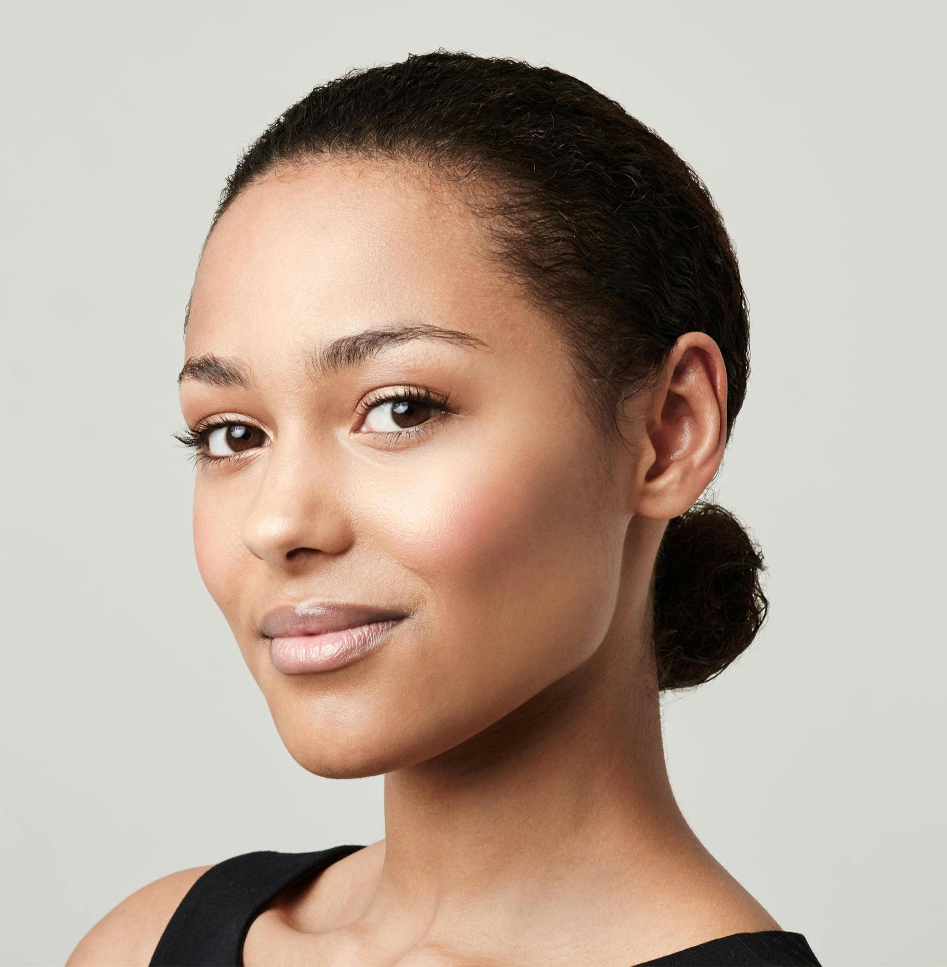 there is a woman with a black top posing for camera