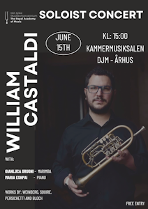 Solistkoncert - William Castaldi, trompet Plakat for Solistkoncert - William Castaldi, trompet