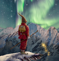 En lille nisse rejste Plakat for En lille nisse rejste