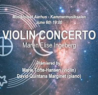 Kandidatprojekt-koncert: Violin Concerto - Maren Elise Ingeberg Plakat for Kandidatprojekt-koncert: Violin Concerto - Maren Elise Ingeberg