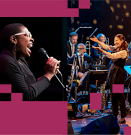 Cécile McLorin Salvant med DR Big Band og Miho Hazama Plakat for Cécile McLorin Salvant med DR Big Band og Miho Hazama