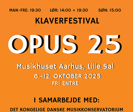 Plakat for OPUS 25 - klaverfestival