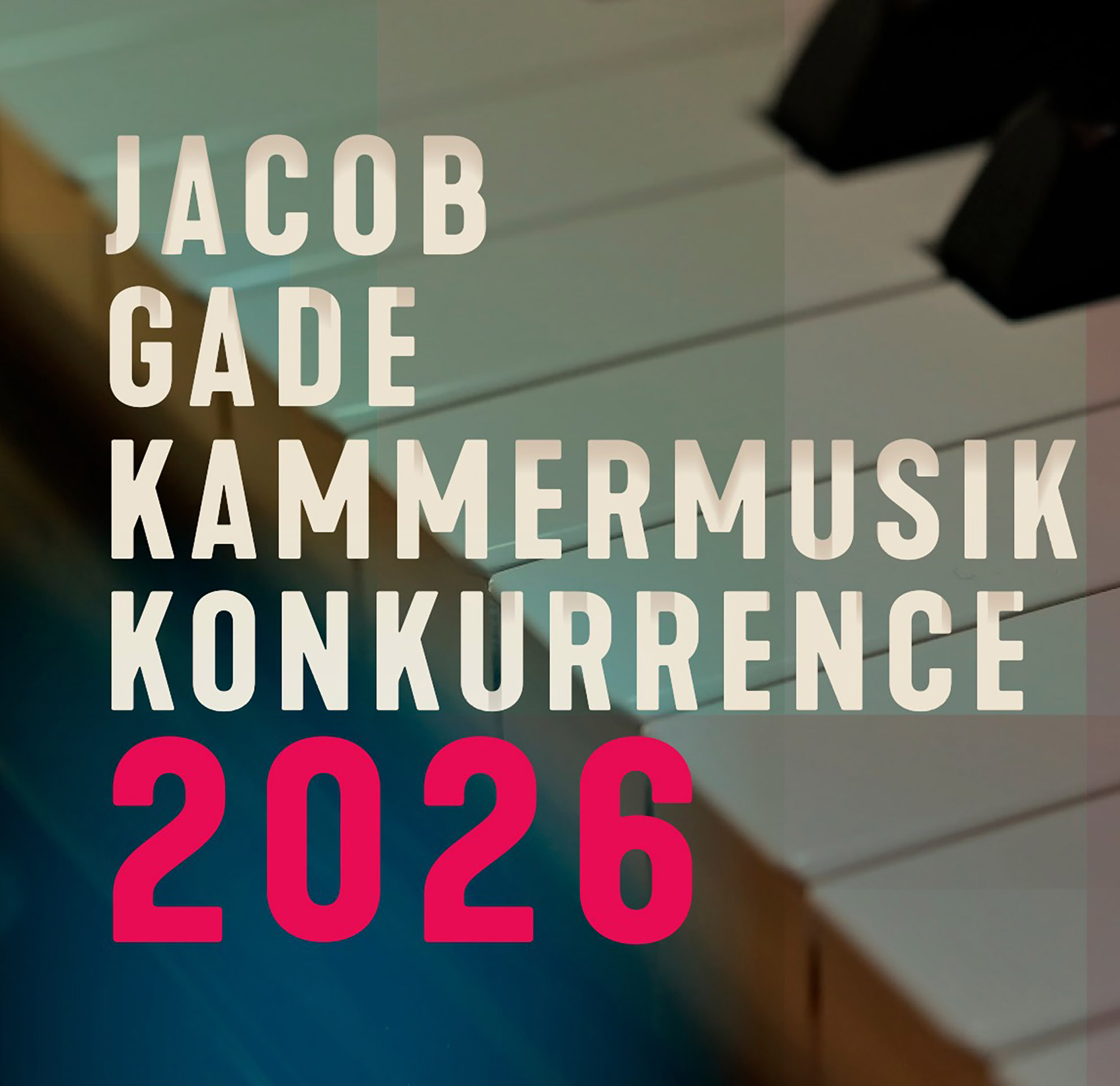 Plakat for Jacob Gade Kammermusikkonkurrence - priskoncert
