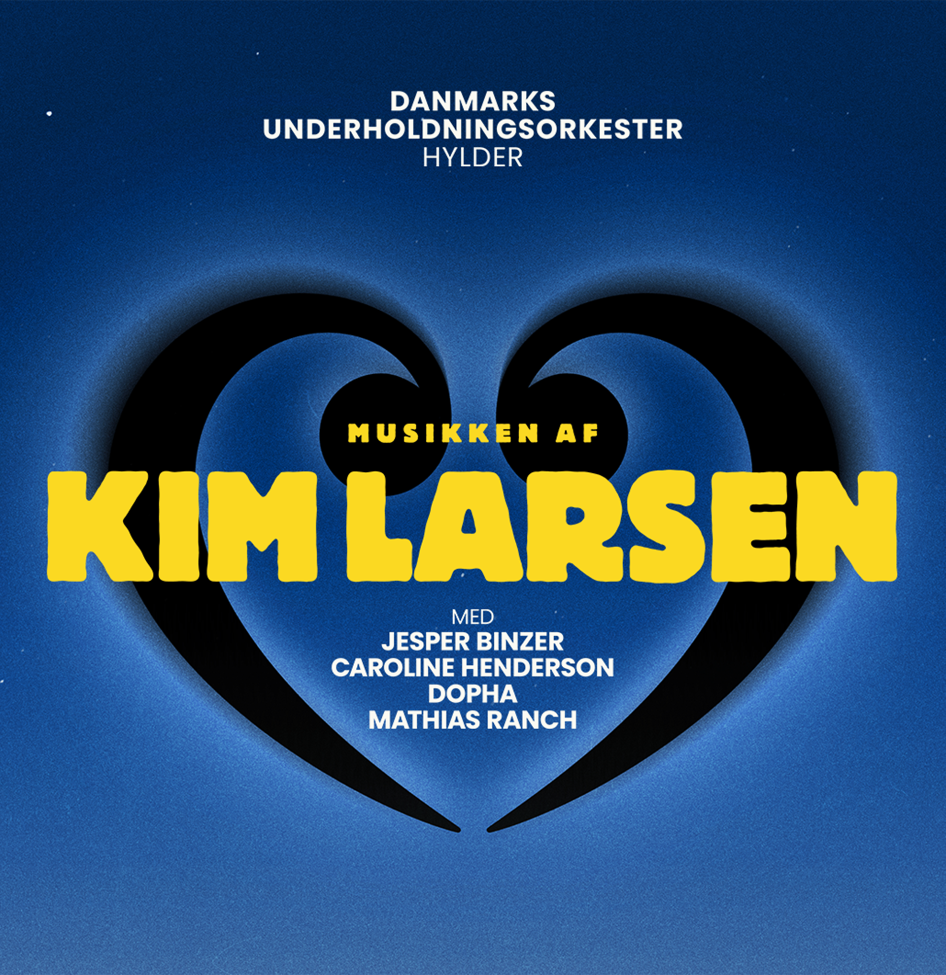 Plakat for Danmarks Underholdningsorkester hylder Kim Larsen