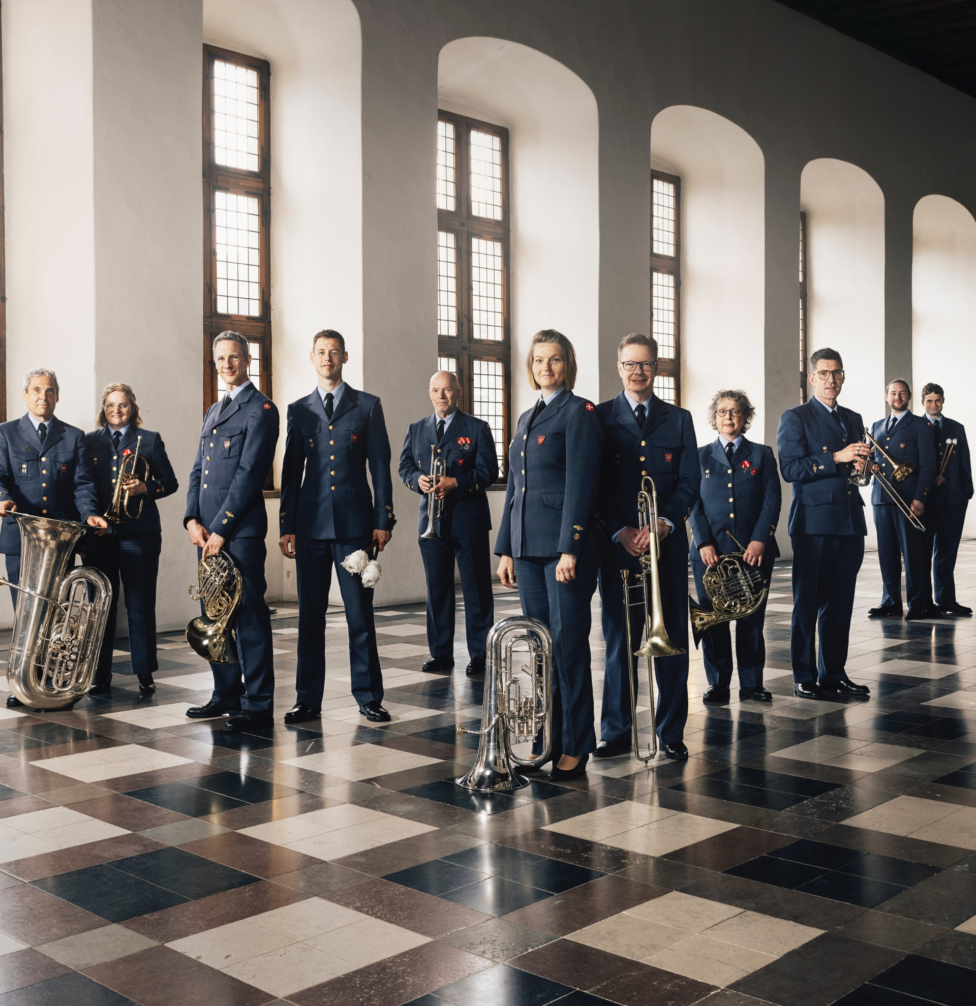 Plakat for Prinsens Musikkorps med Alessi, Bousfield og Lindberg