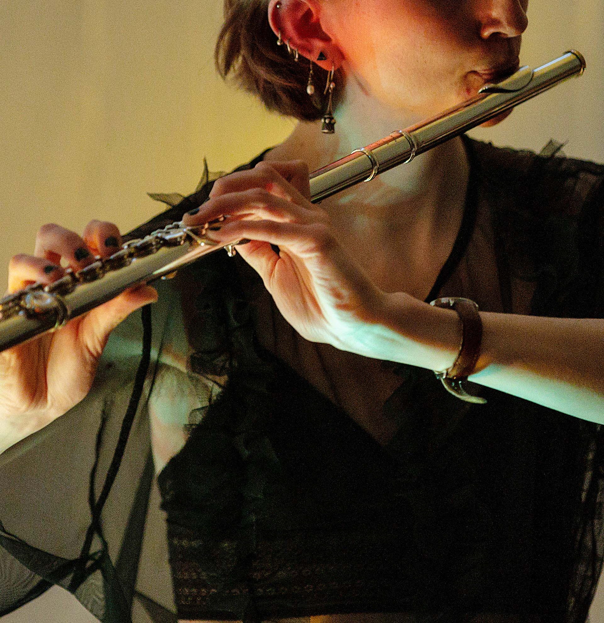 Plakat for Solistkoncert - Hannah Elisabeth Bernitt, fløjte