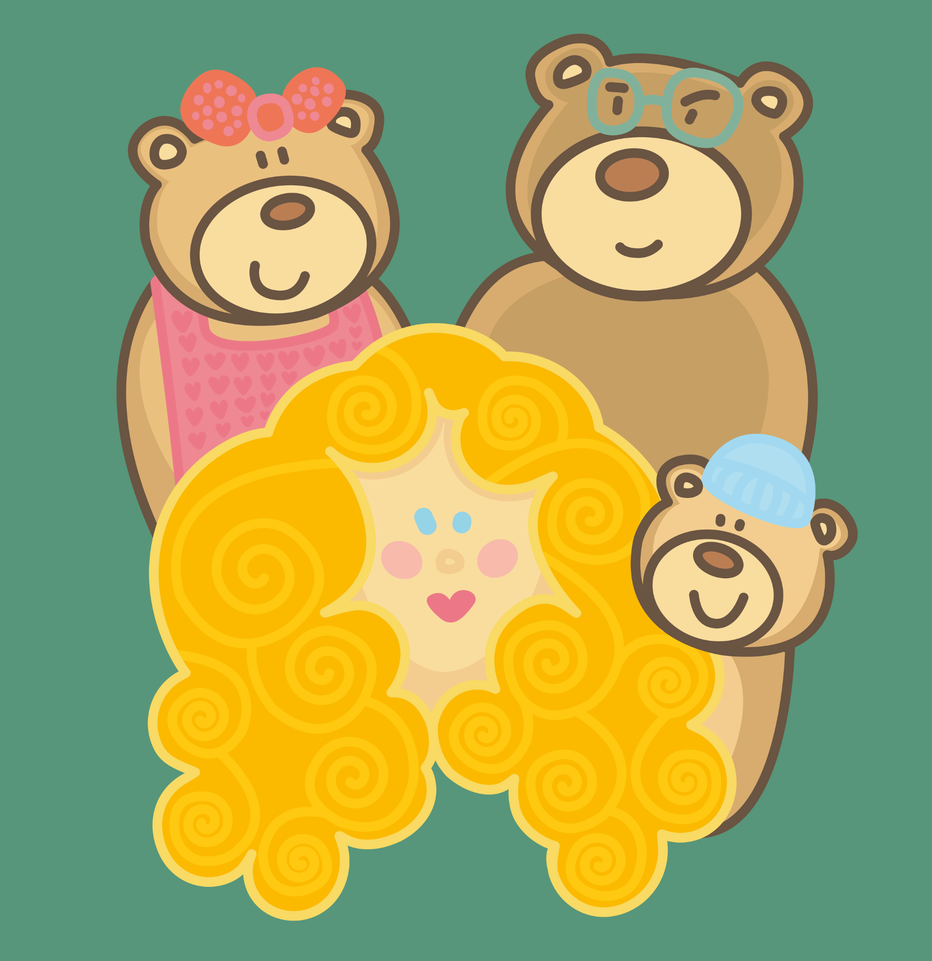 Plakat for Guldlok og de tre bjørne