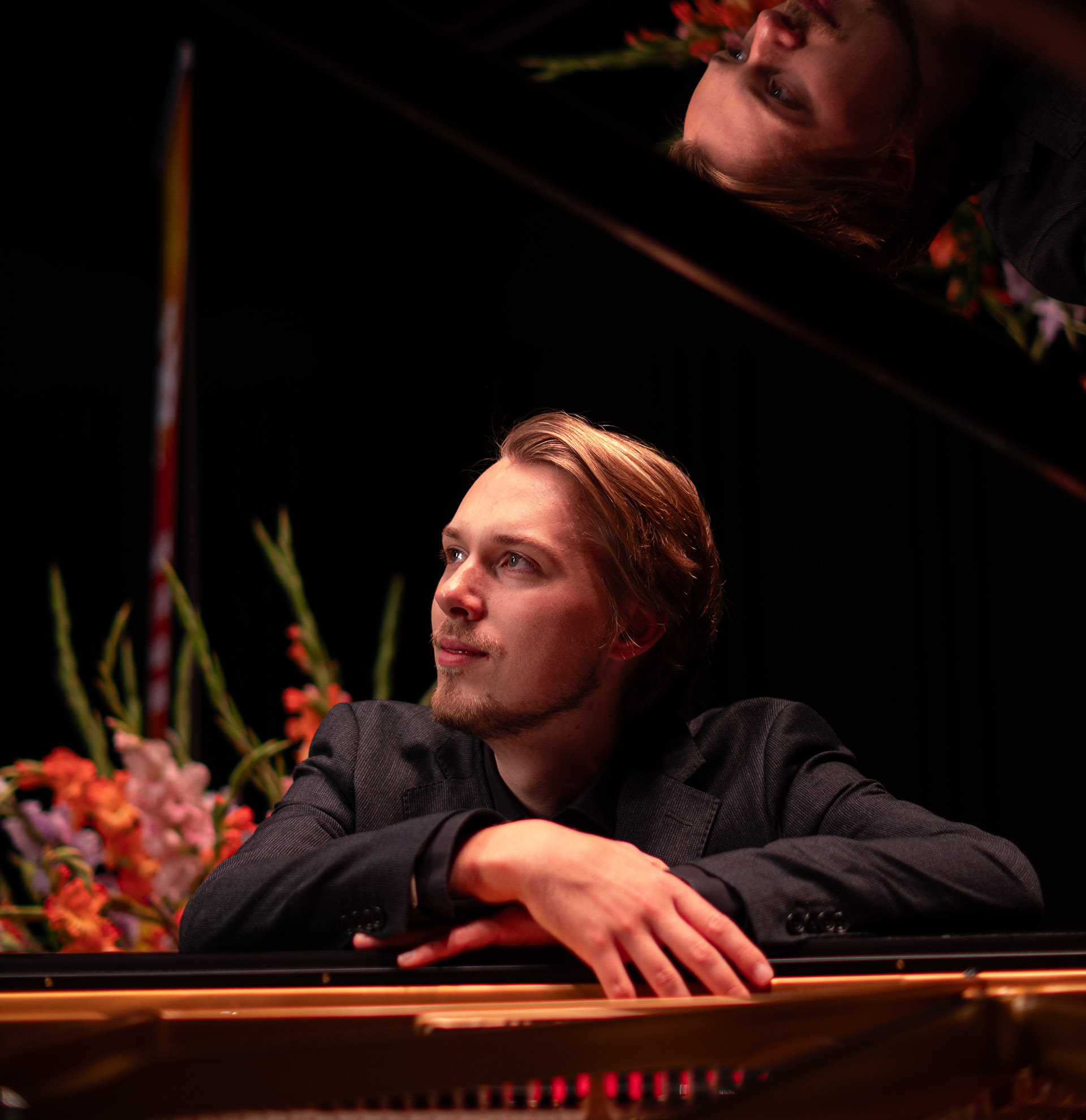 Plakat for Solistkoncert - Albin Axelsson, klaver