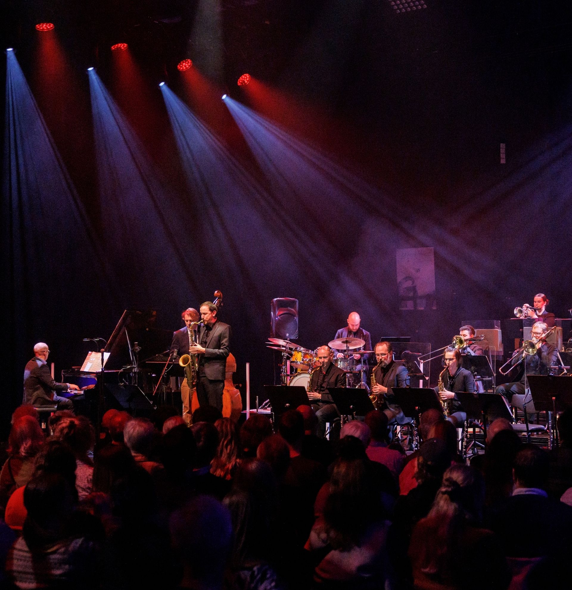 Plakat for Jazzgalla - 50 år med Aarhus Jazz Orchestra