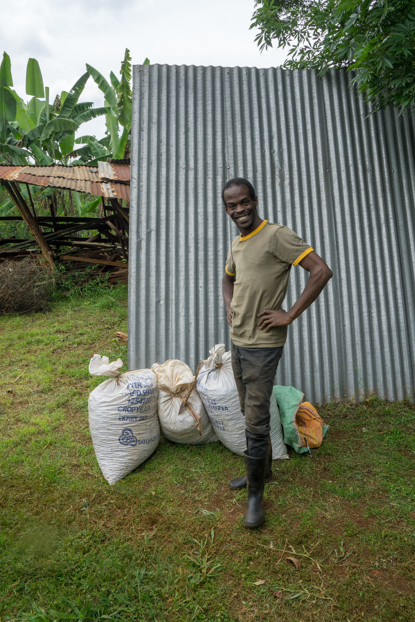 Uche here is experimenting with organic coffee production and permaculture, which isn't seen anywhere in Kenya. We hope to be able to buy from him in the future.