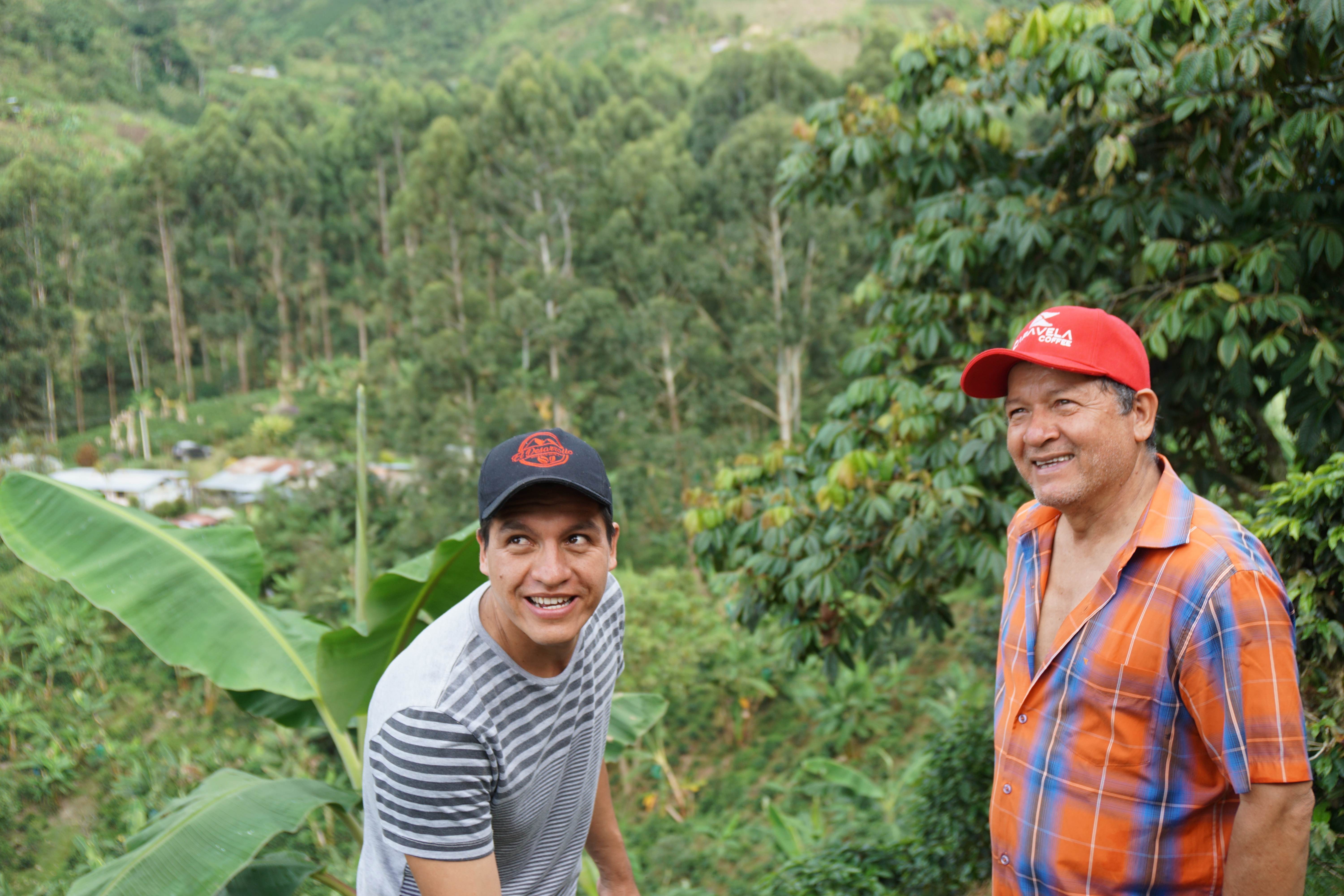 Father and son: Jaime Casallas (right) with his son Jaime Andres (left)