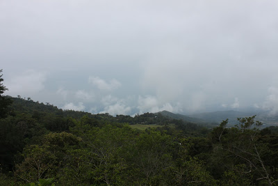 high elevation with clouds.