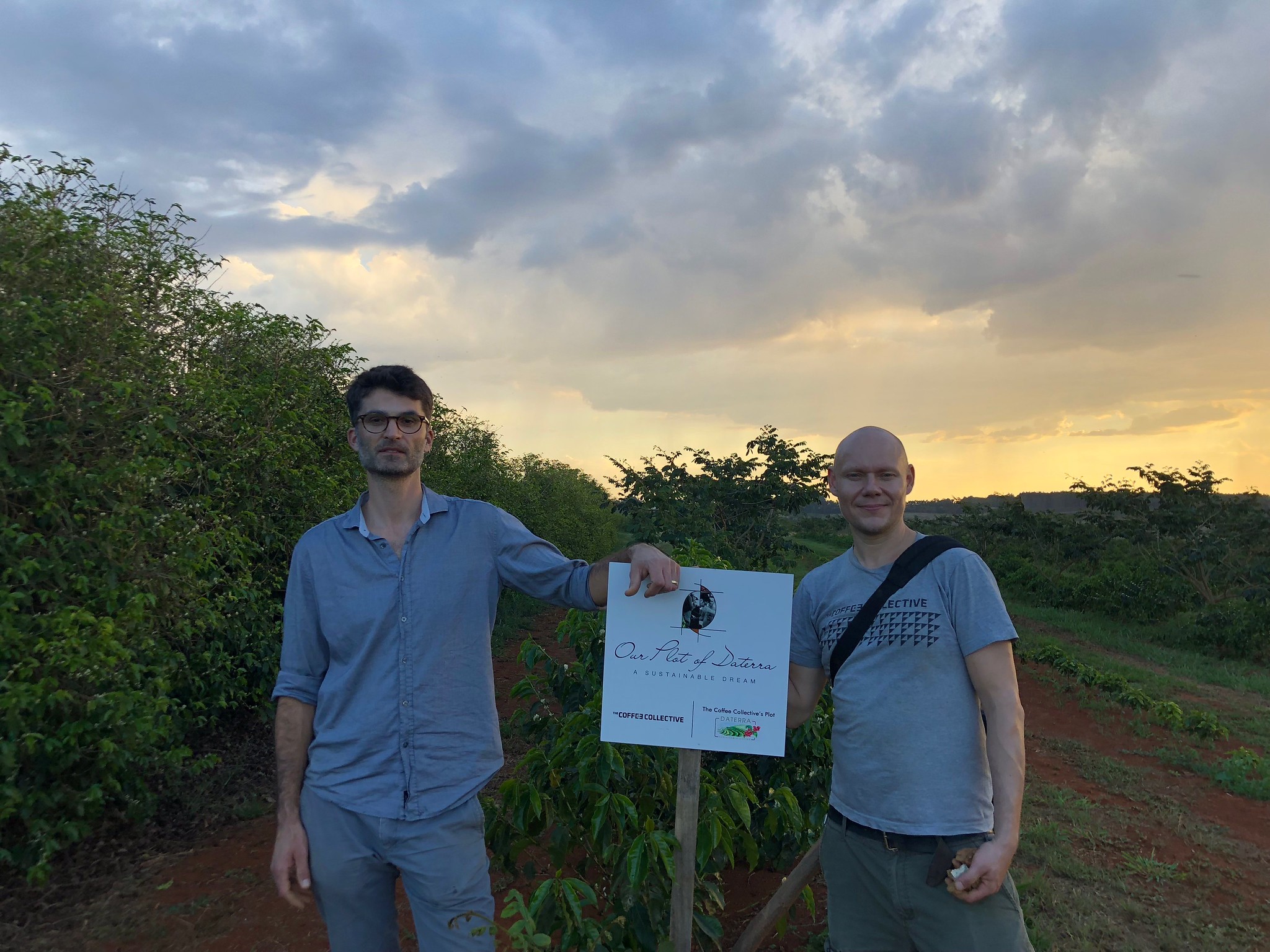 Peter Dupont (Left) and Samuli Marila visiting Our Plot