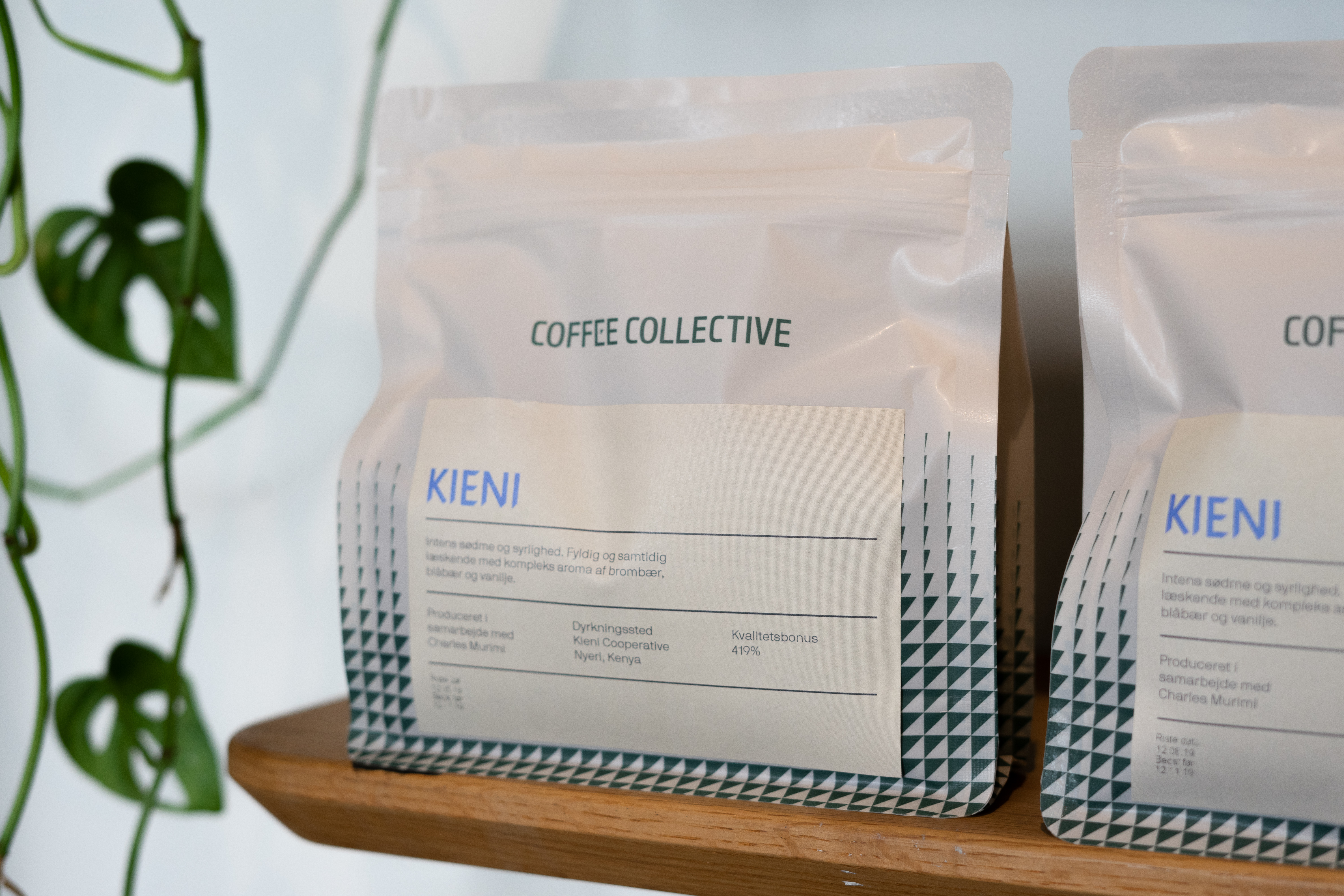 The Quality Bonus on the Kieni coffee bag