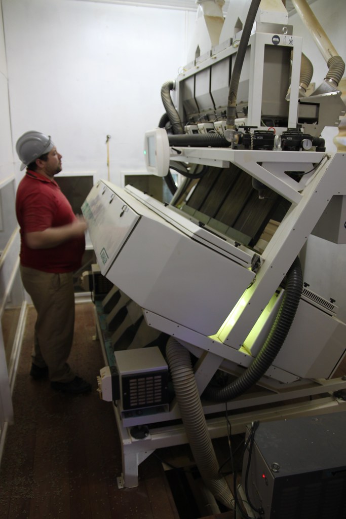 Sorting machine by Daterra: This is not your typical Sortex sorting machine, but a project Daterra helped invent. It uses ultraviolet light to catch unripe beans after the whole processing and drying. Very effective, but also very expensive machine.