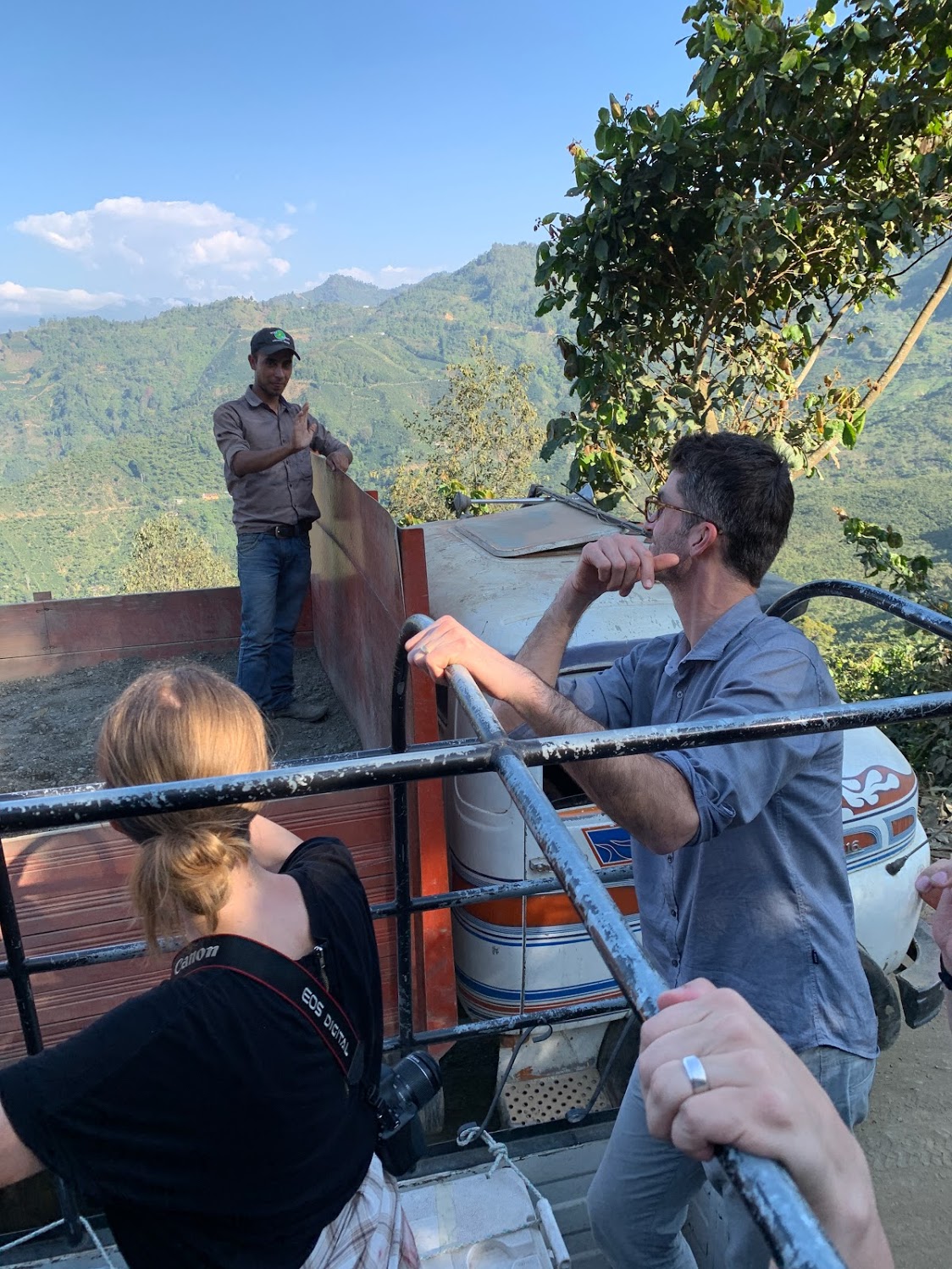 Overlooking the landscape on our way to Finca Vista Hermosa