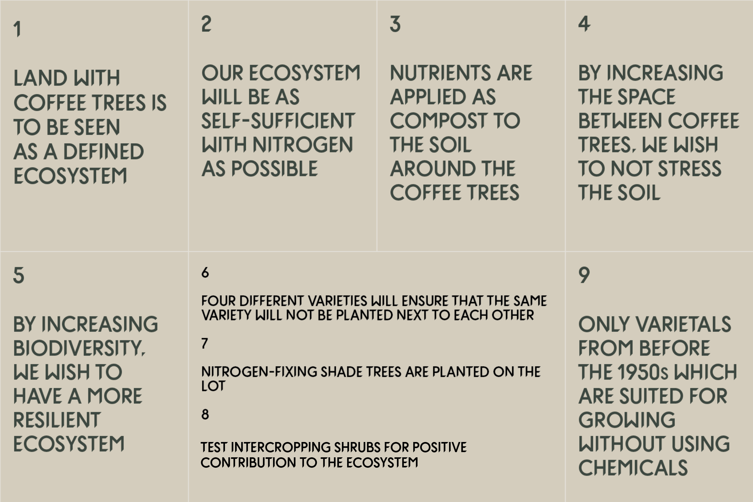 The rules applying for Our Plot
