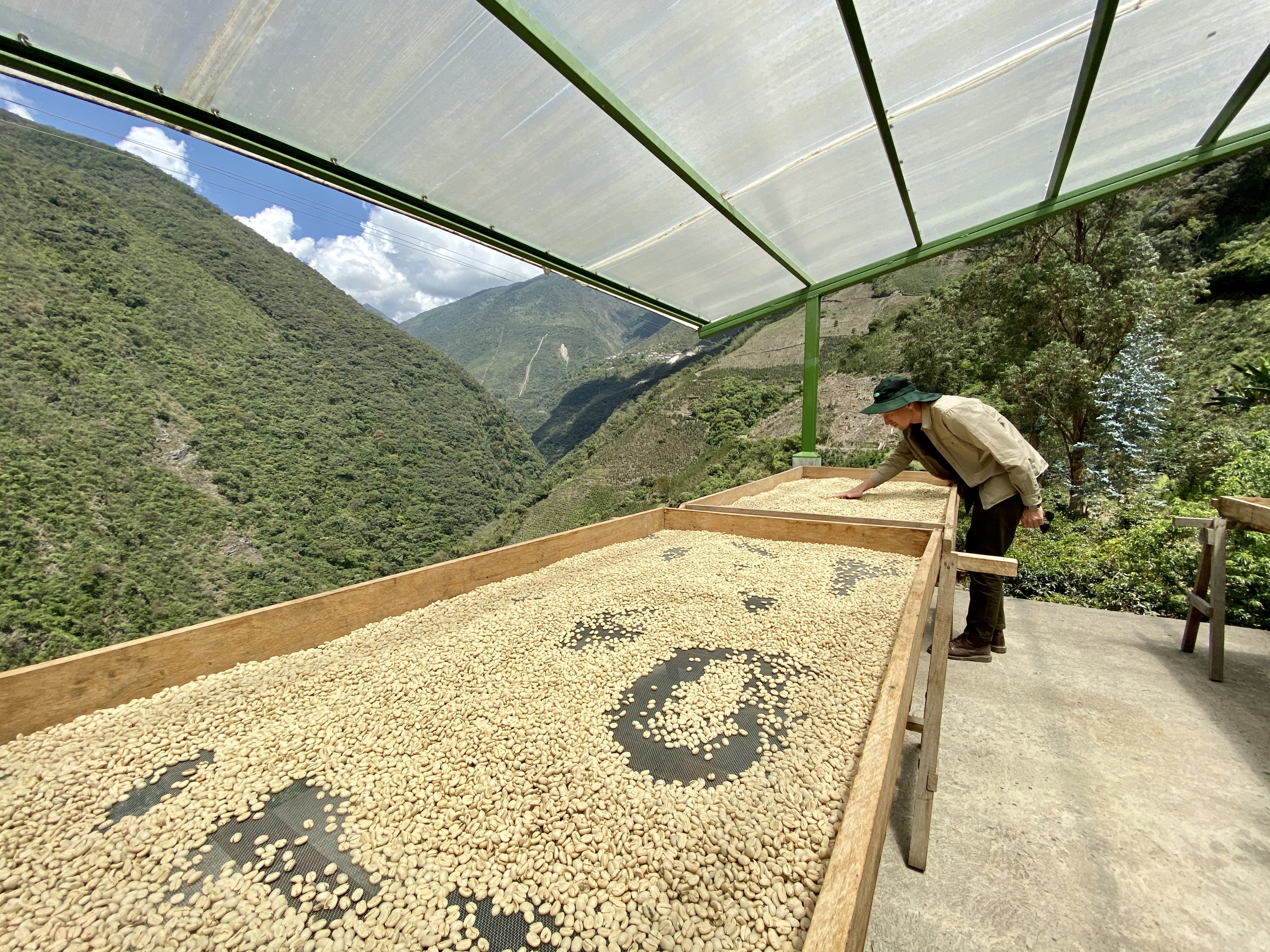 Lukas checking out FaTakesi drying tables 