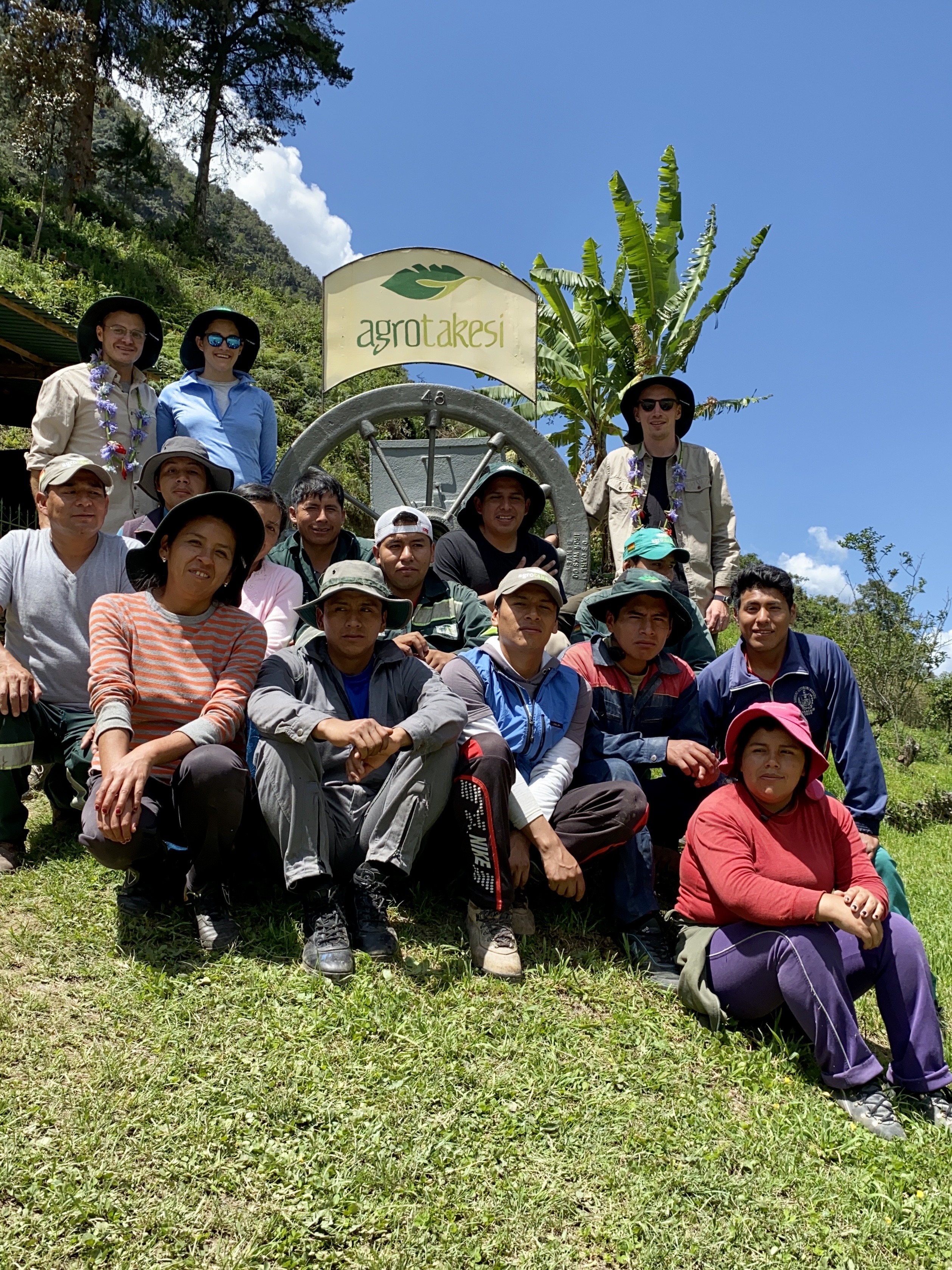 The permanently employed workers of Finca Takesi