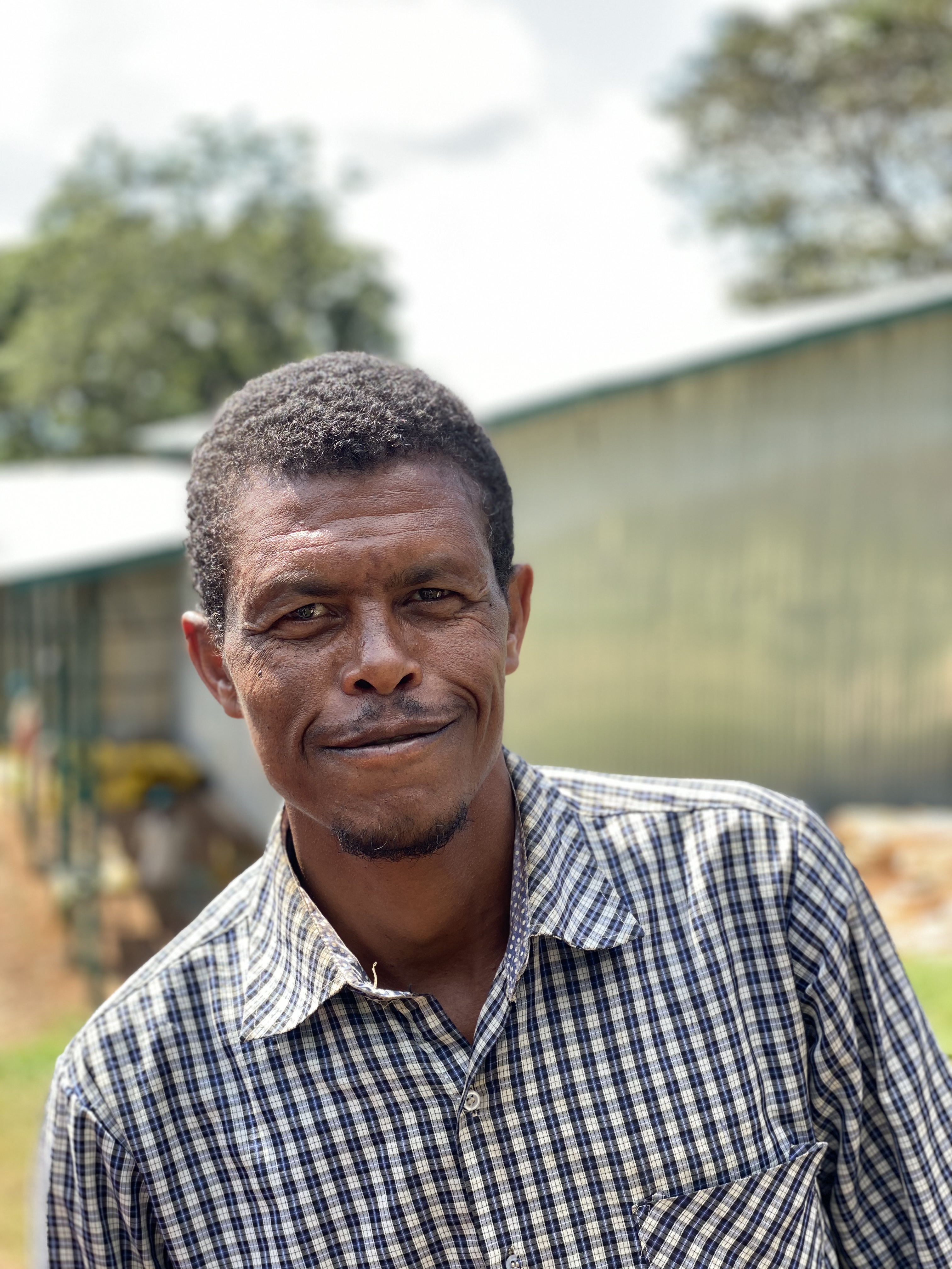 The new farm manager, Desta Magetsa