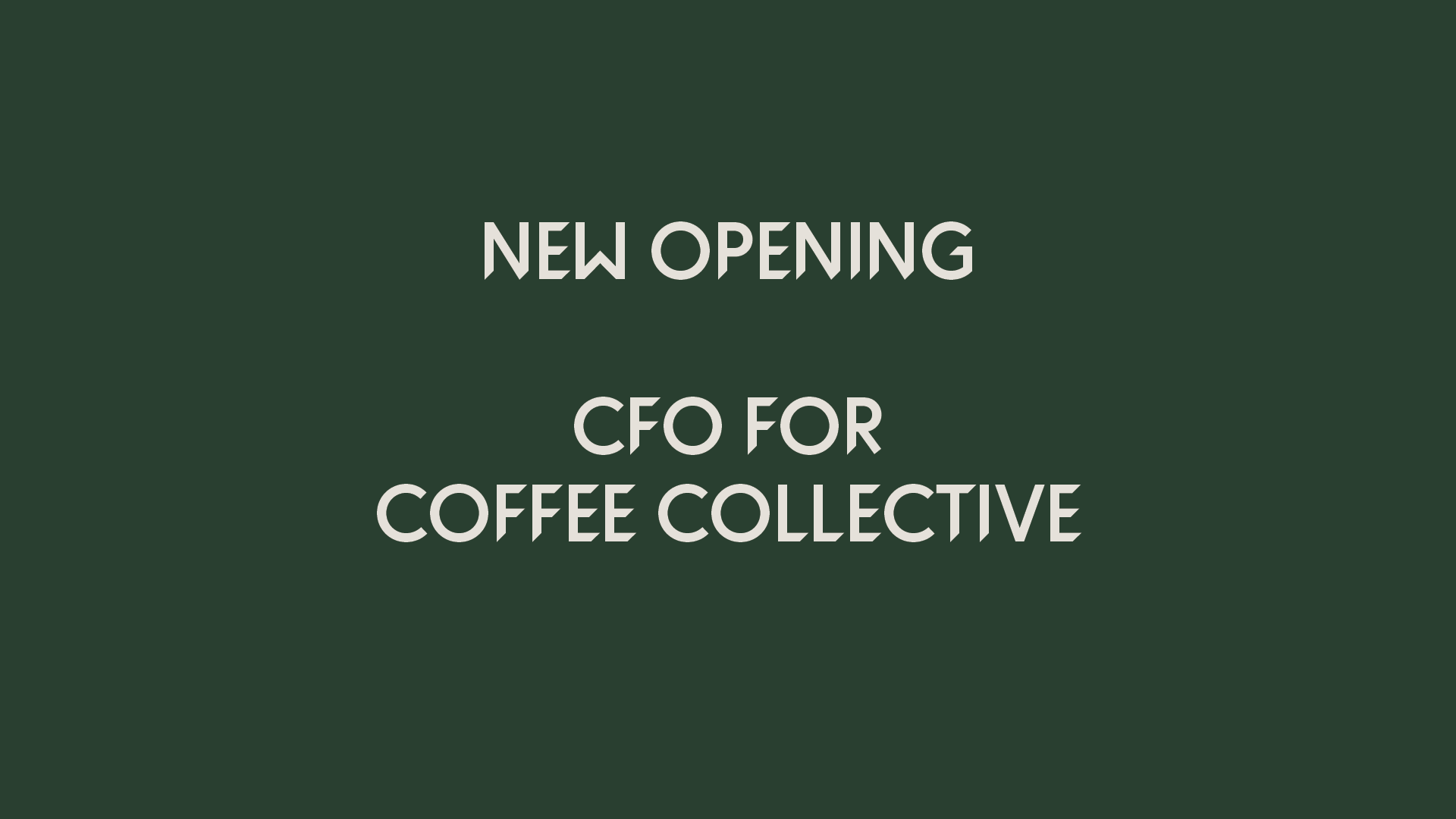 CFO til Coffee Collective