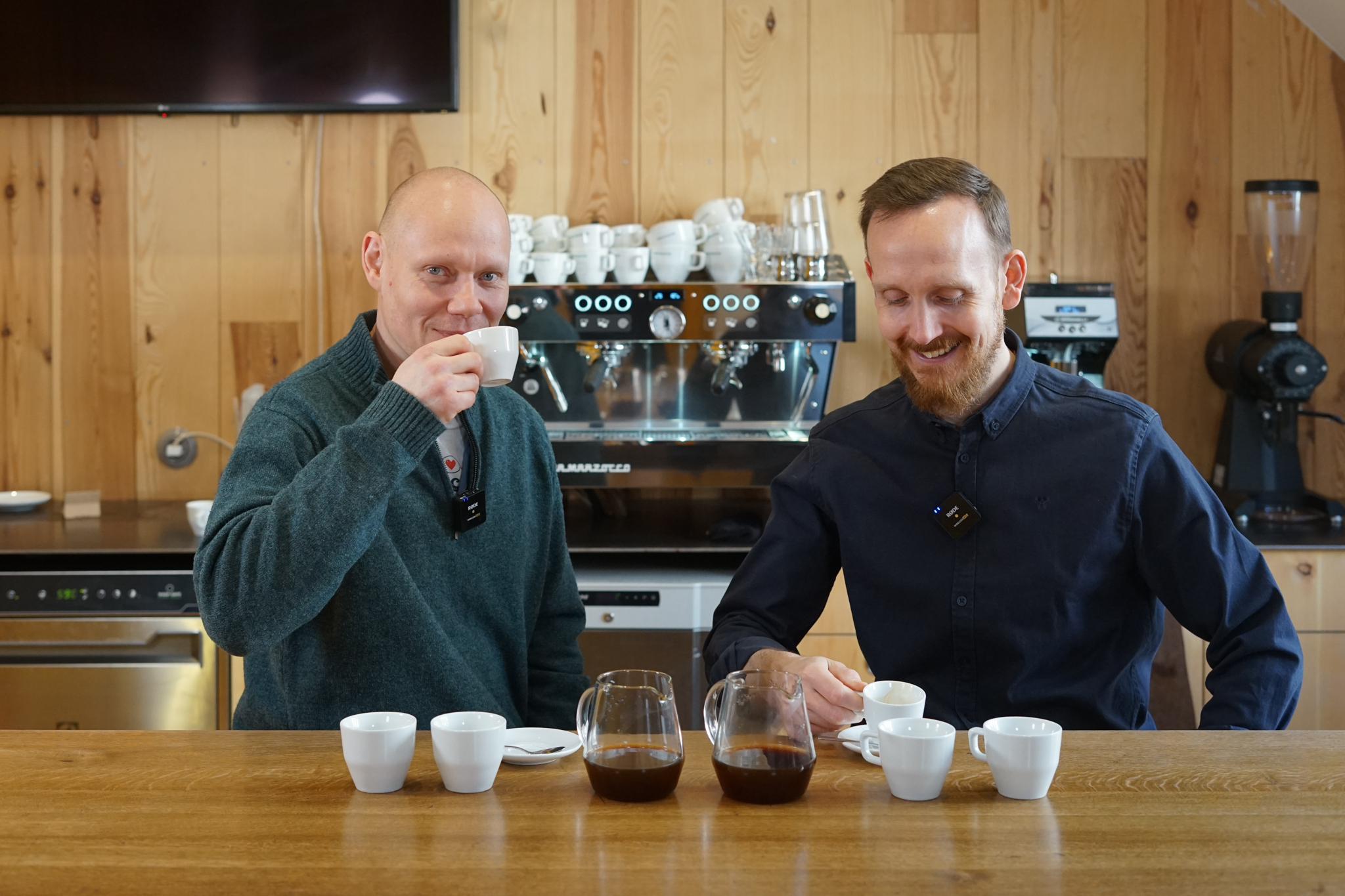 Klaus and Samuli on the new subscription coffees