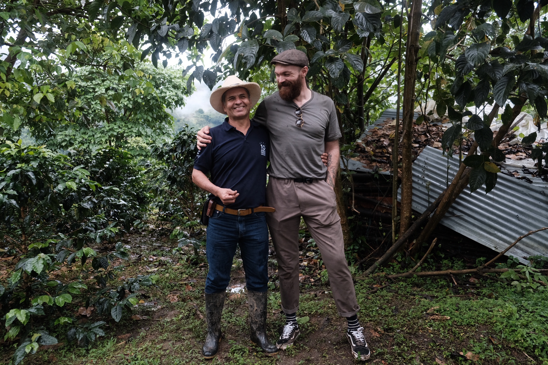 Reinel Perez with Peter Ebdrup (our Colombian coffee sourcer)