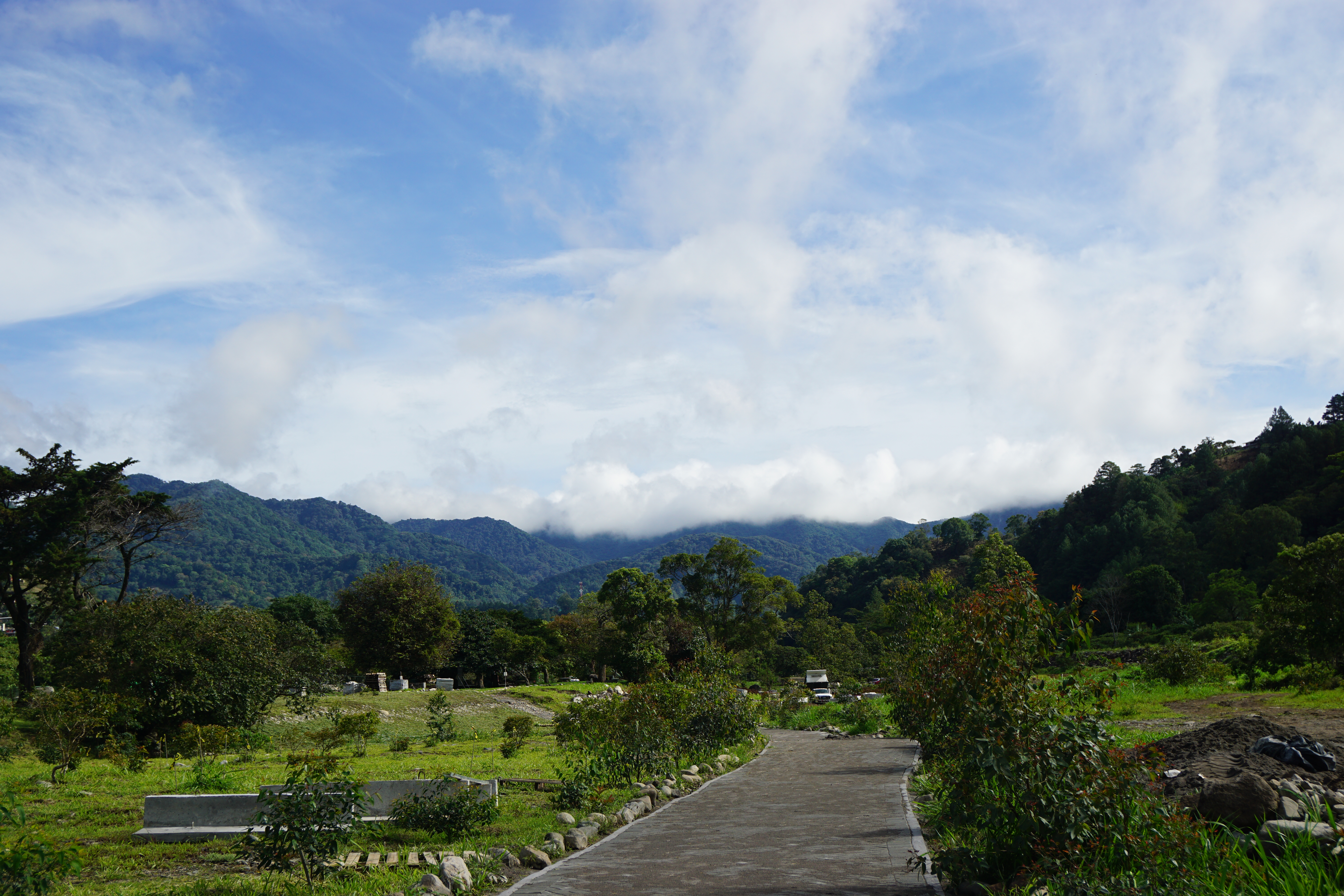 One of the family's charity projects is a beautiful public park 