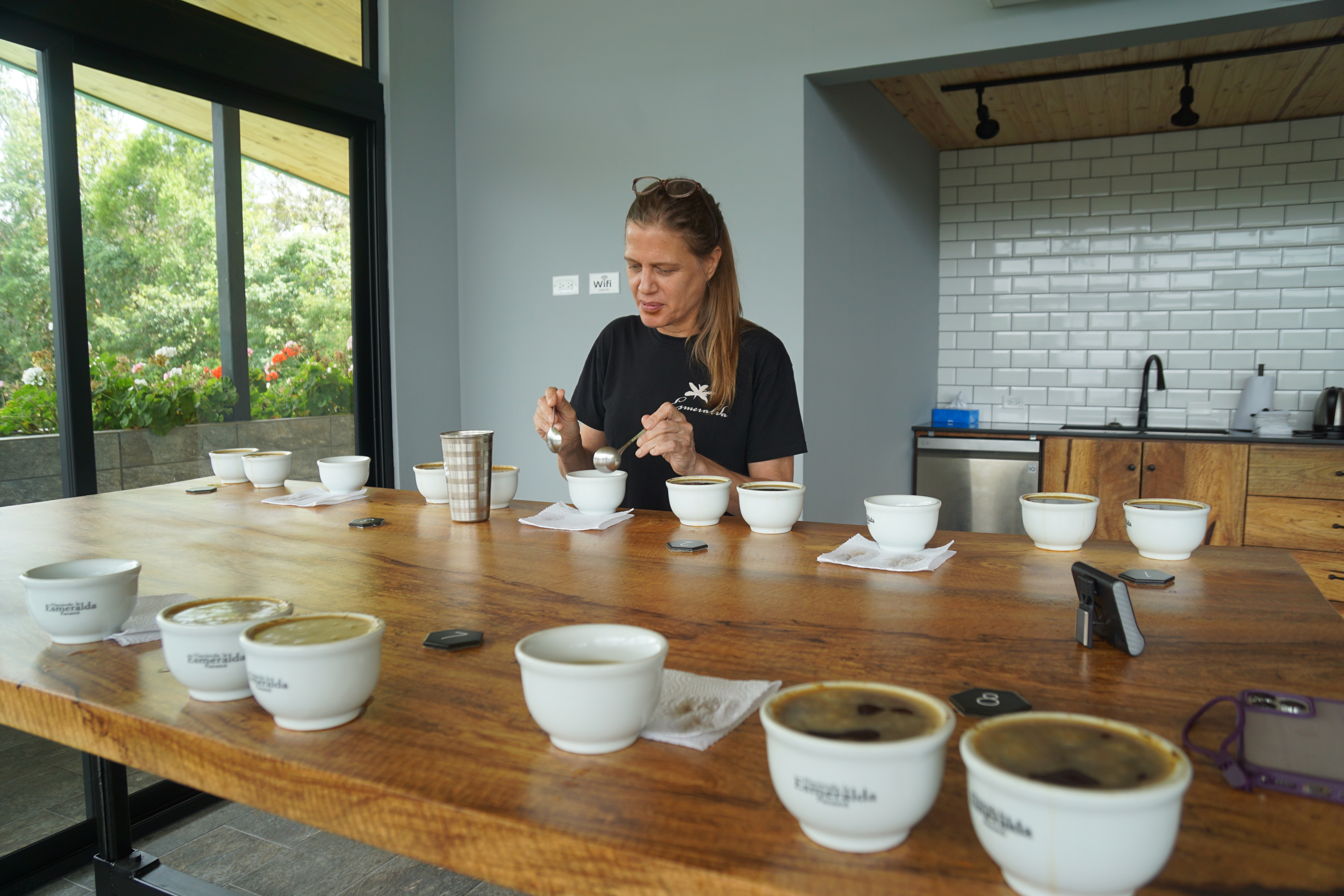 Their new cupping facilities are beautifully located 