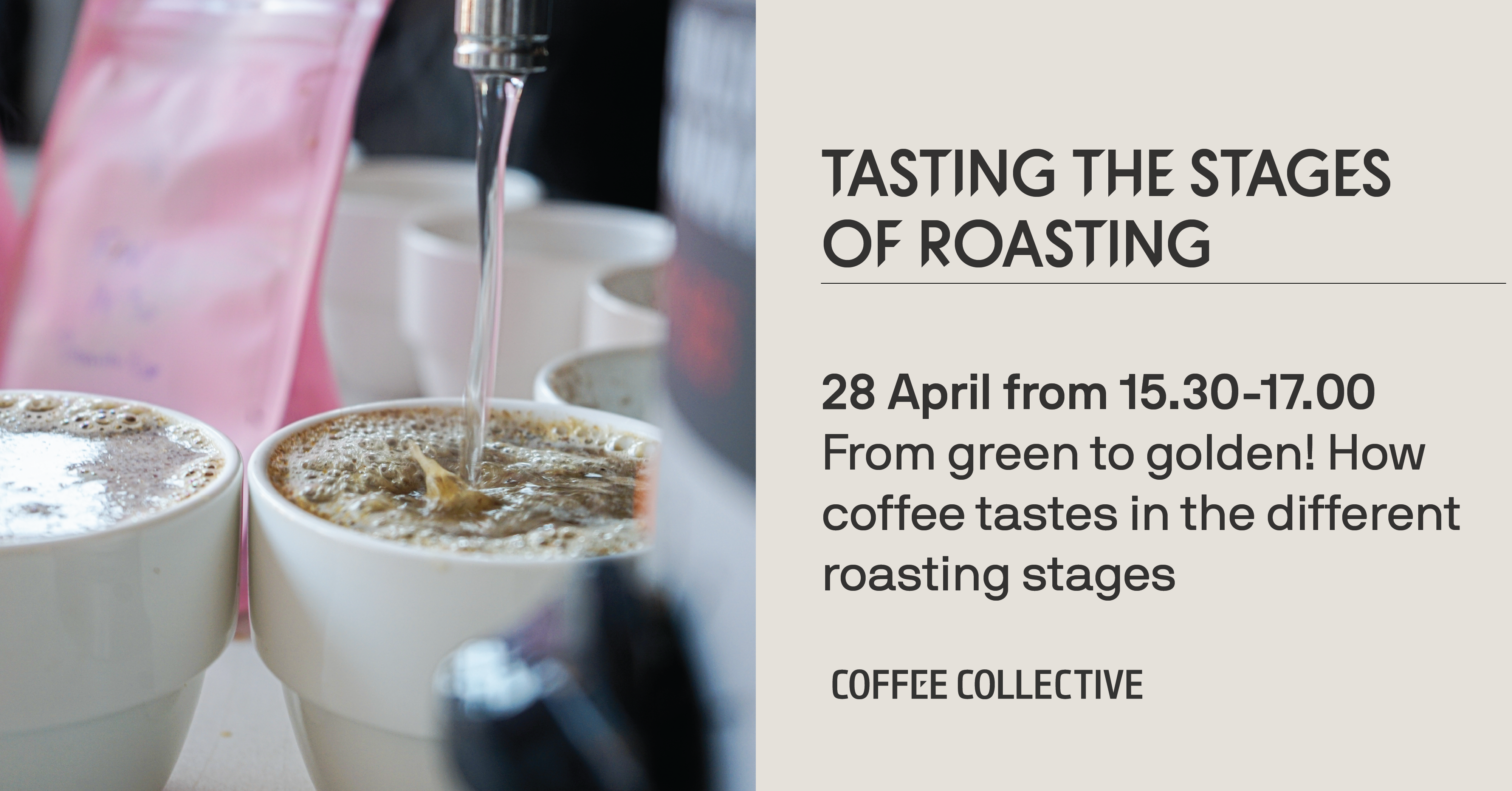 Tasting the different stages of roasting