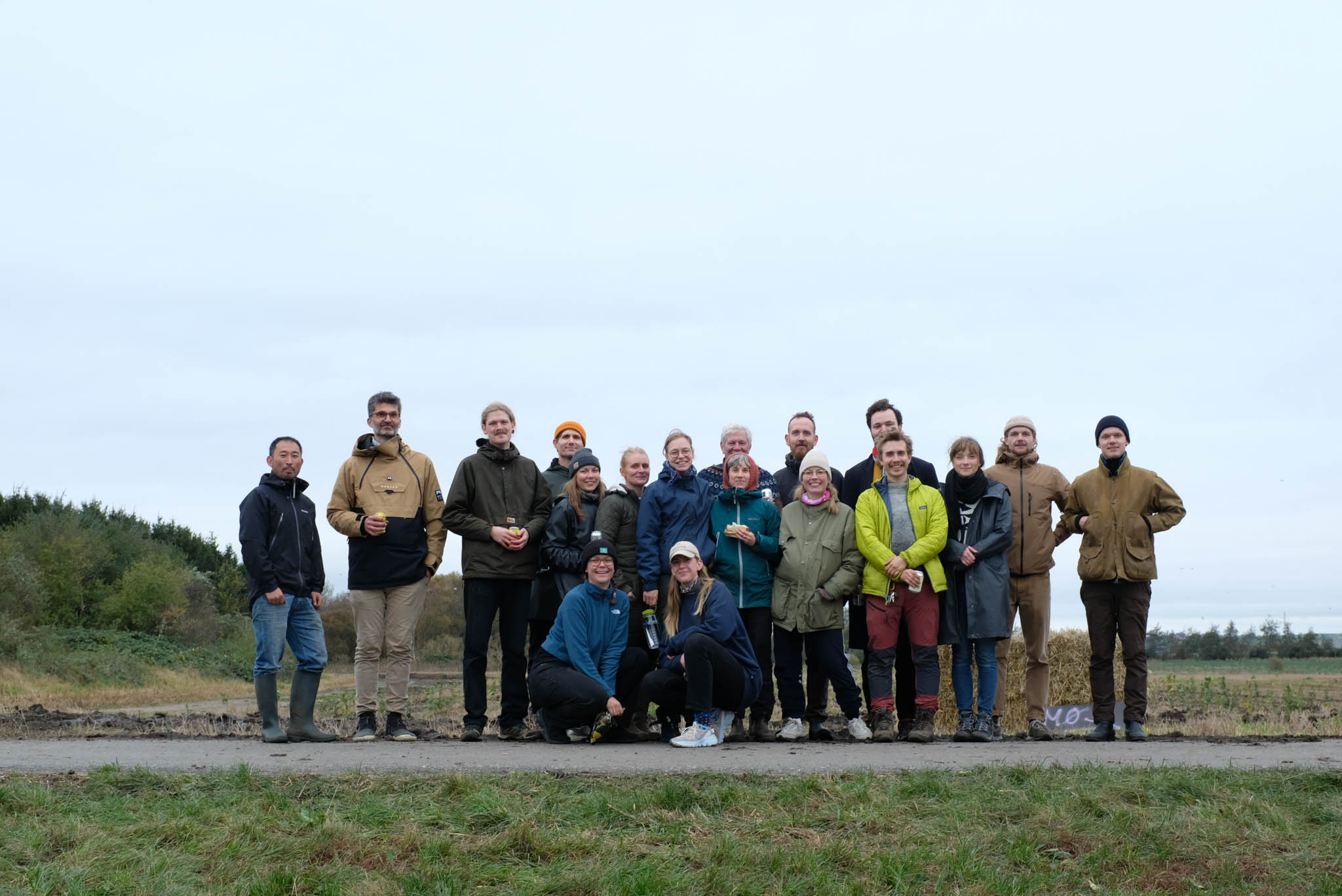 Coffee Collective employees gathered to plant the very first trees at Collective Forest 