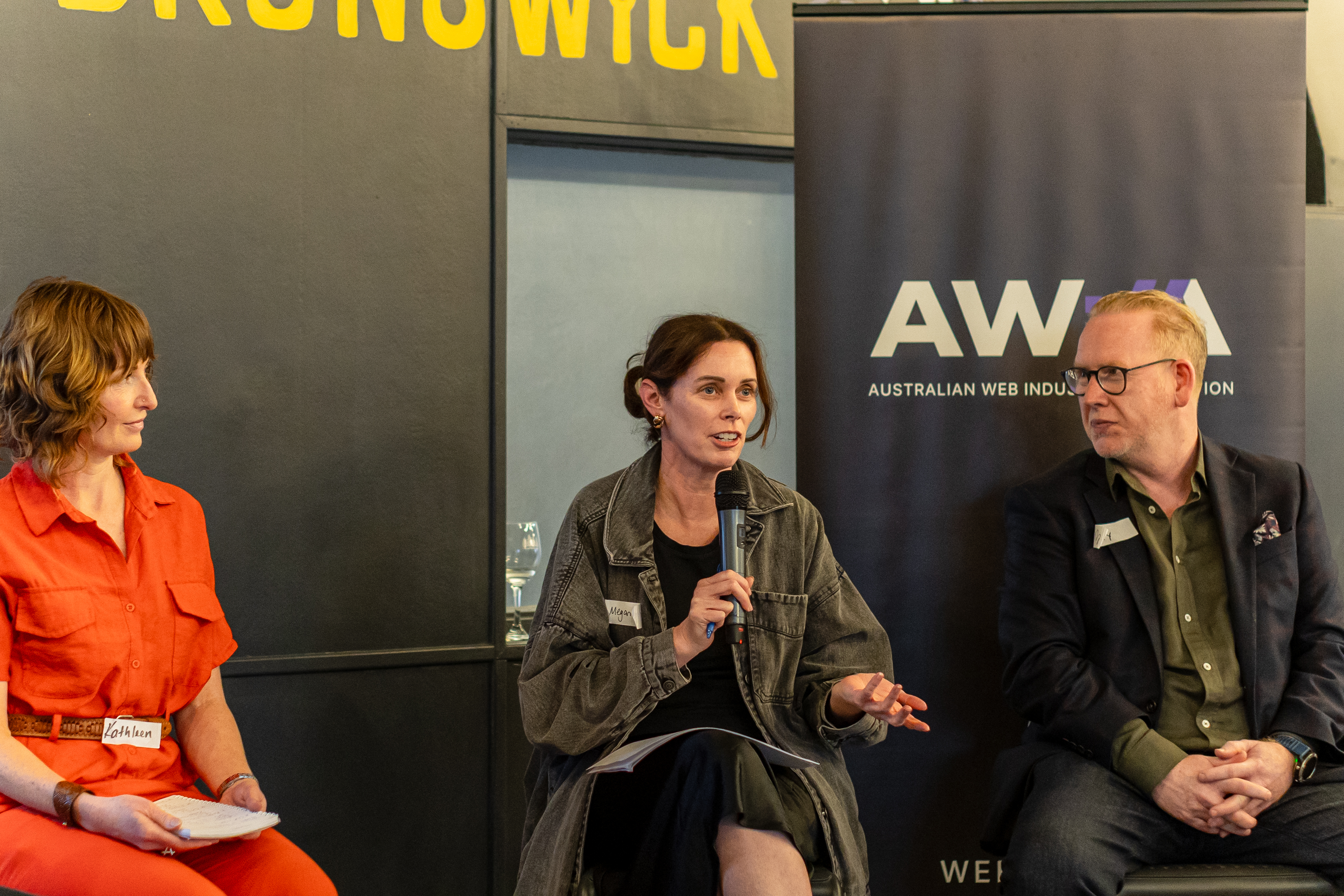 speaker panel at AWIA