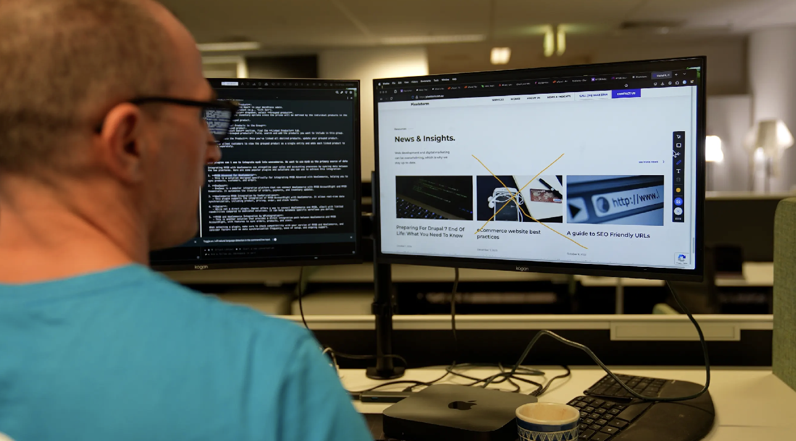 News article screenshot