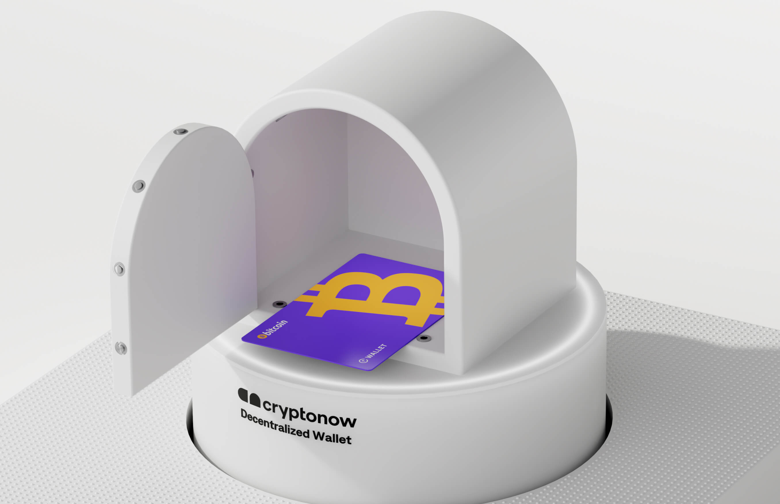 The offline wallet is kept in a safe