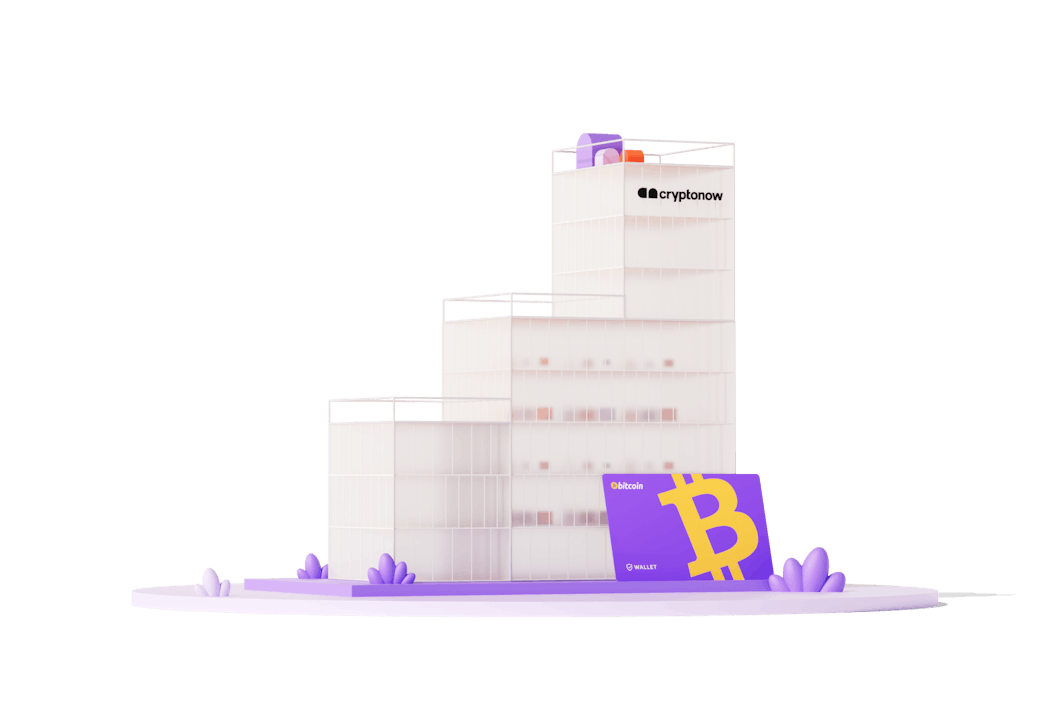 Facade of Cryptonow Group AG, which creates an easy entry into the crypto world with crypto gift cards