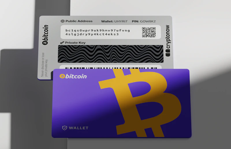 Front and back of the secure offline wallet