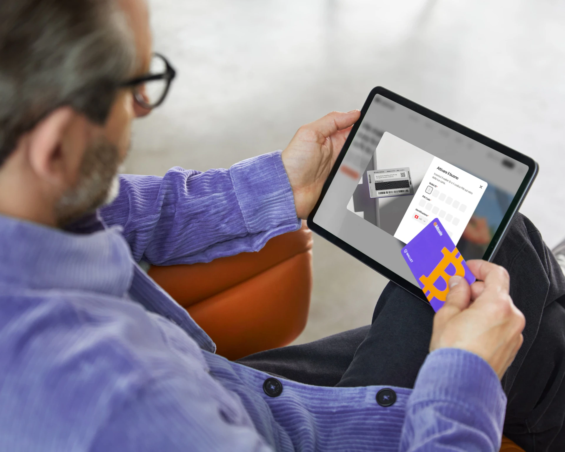 Picture of Cryptonow Wallet and iPad