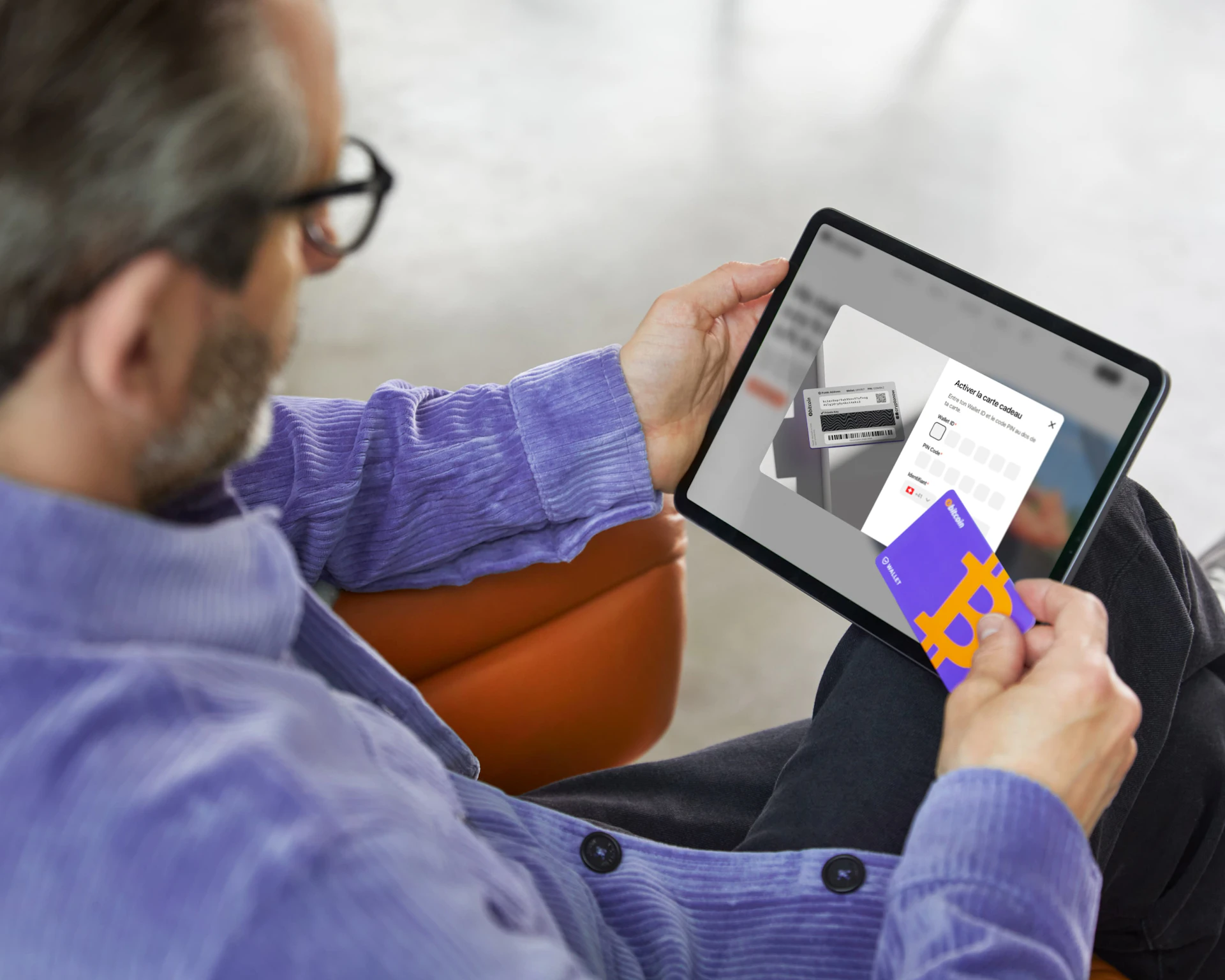 Picture of Cryptonow Wallet and iPad