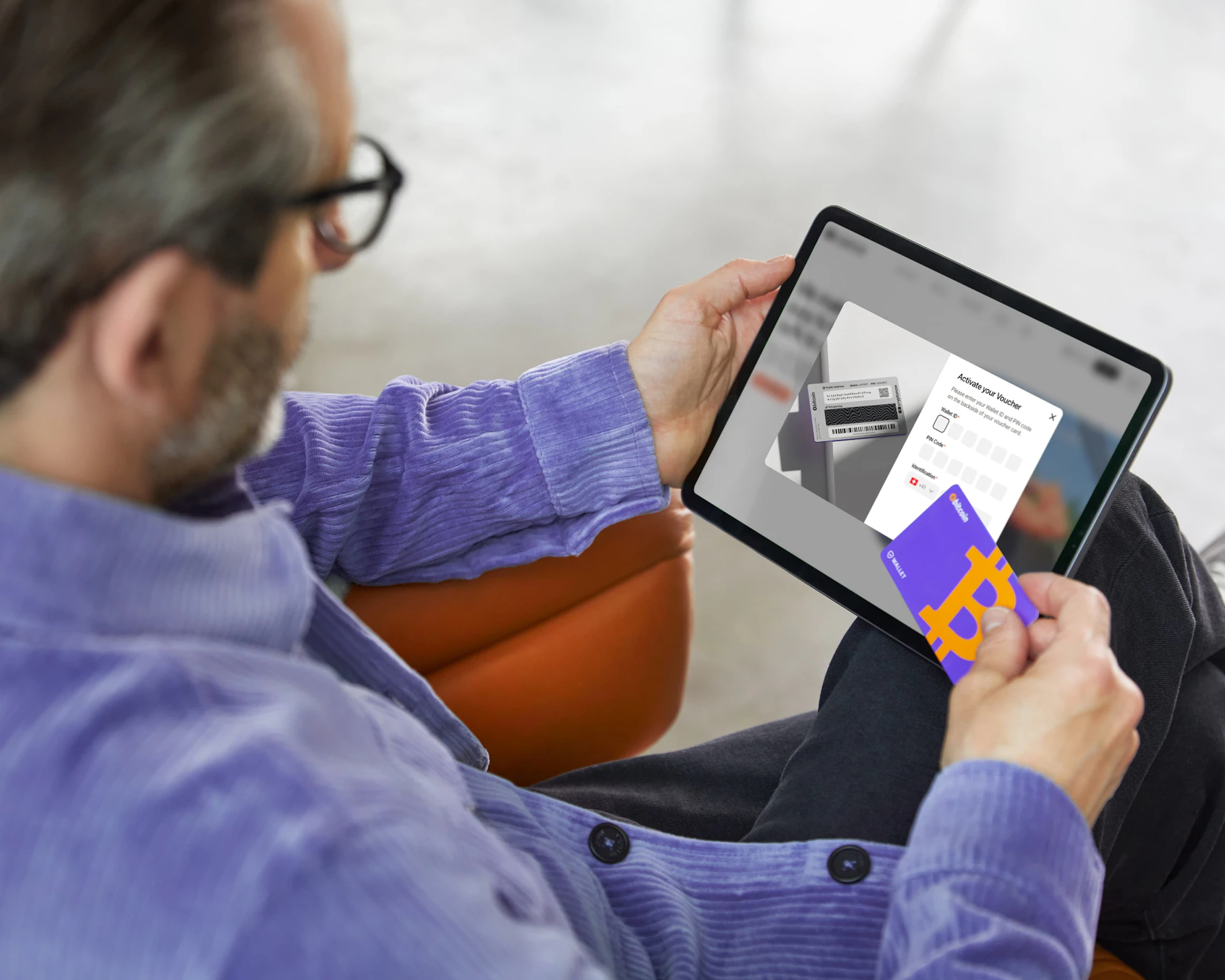 Picture of Cryptonow Wallet and iPad