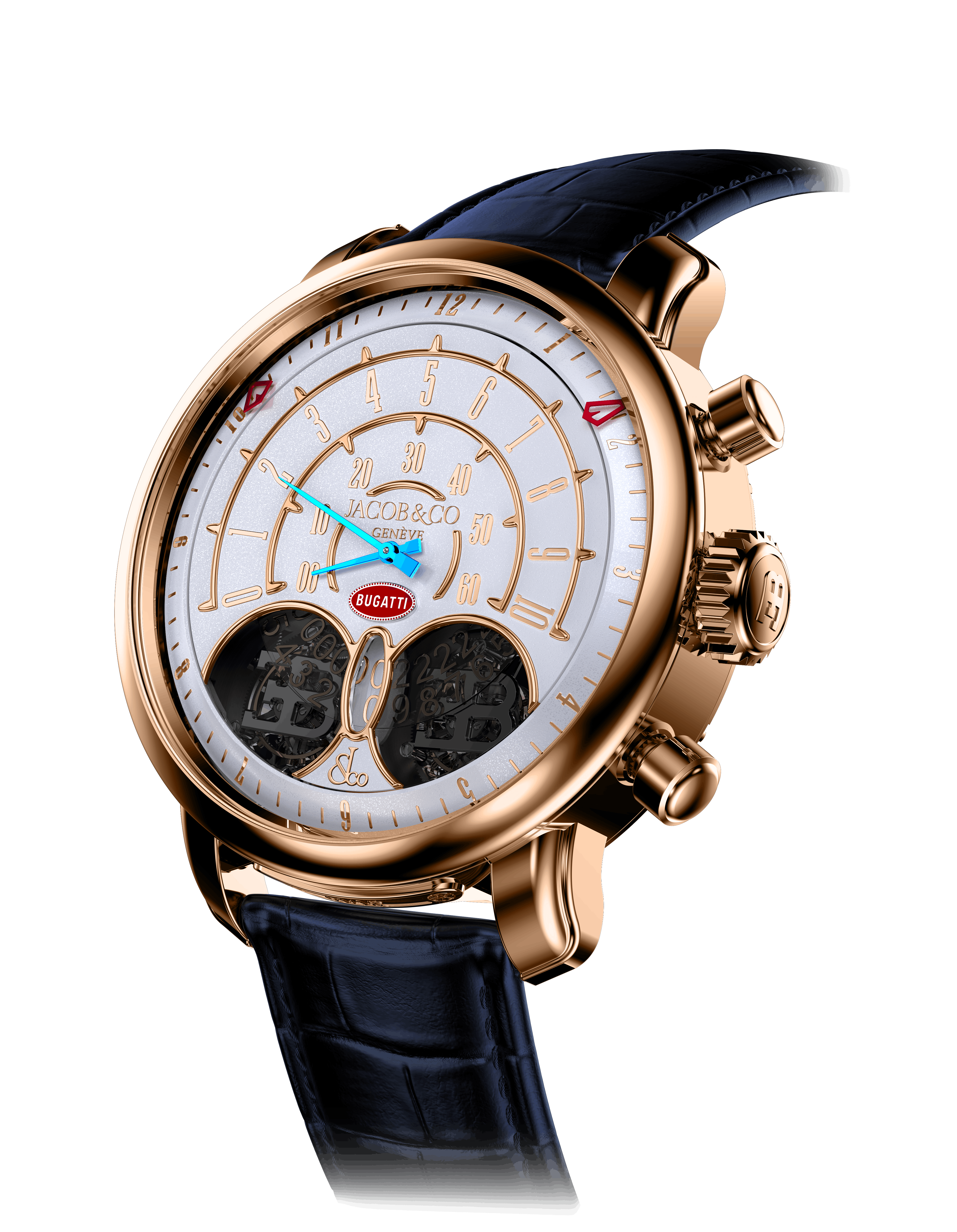 An image of the Jean Bugatti rose gold watch