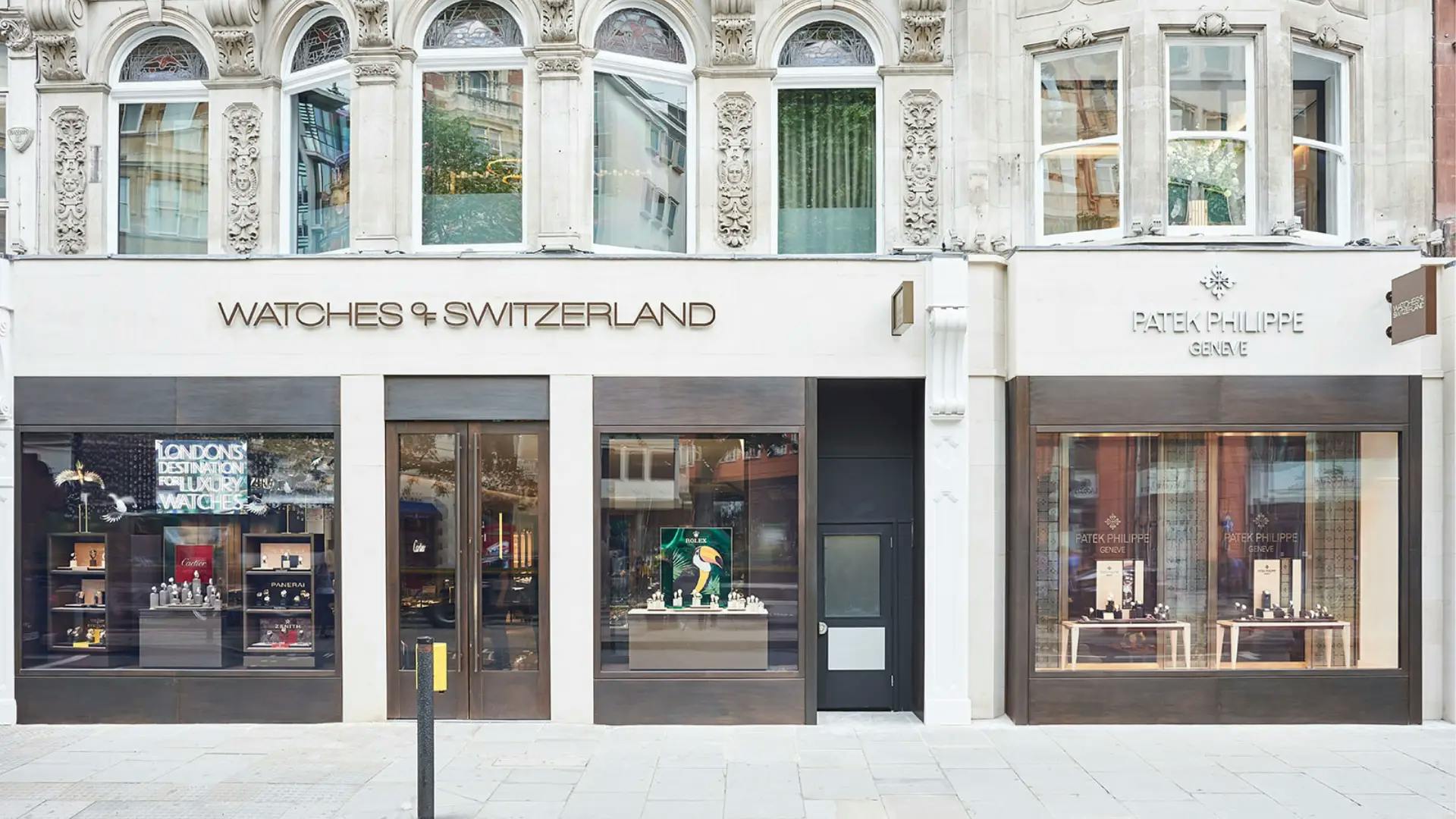 Storefront Of The London - Watches Of Switzerland - Knightsbridge Store