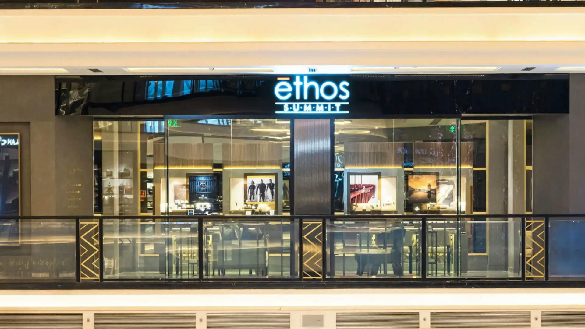 Storefront Of The New Delhi - Ethos Summit - The Chanakya Mall Store