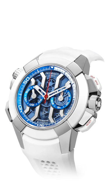 k*n様 【新品】JACOB&CO ジェイコブ クロノグラフ クォーツ ホワイト Epic X Chrono 47MM | Jacob & Co.