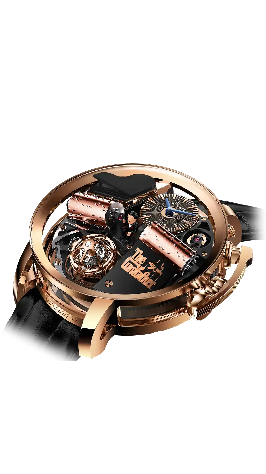 The rose gold Opera Godfather, with rose gold cylinders.